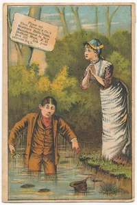 Thos. Herson & Co. Northern Belle Seife - viktorianische Sammelkarte - Bild 1 von 2