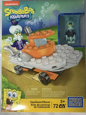 Mega Bloks SpongeBob SquarePants Squidward Racer 72pcs Building Blocks SEALED - Image 1 of 2