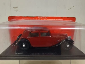 CITROEN TRACTION 7A RED/BLACK 1:24 IXO HACHETTE - Imagen 1 de 3