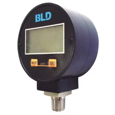 23V727 Digital Pressure Gauge, 0 to 5 psi, 1/4 in MNPT, Plastic, Black - Image 1 of 2