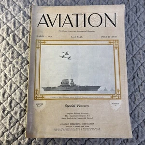 Aviation Magazine. 1928. USS Saratoga. Stress Analysis. Supermarine Napier S-5 - Picture 1 of 17