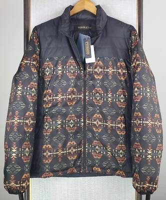 PENDLETON NEW $235 Size Large Down Filled Reversible Mens Jacket Aztec Southwest - Image 1 of 4
