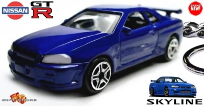 🎁 🔴 🆕 LLAVERO RARO AZUL NISSAN SKYLINE GTR GT R34 Edición Limitada. 💕GRAN REGALO💕🎁 Foto 1 de 4