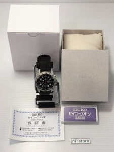 Reloj para hombre Seiko Military 7T92-0DX0 cronógrafo esfera negra Qz JP - rango S sin usar - Imagen 1 de 9