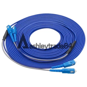 Cordon patch fibre blindé intérieur 40M duplex SM SC-SC UPC FTTH câble fibre cavalier - Photo 1/5