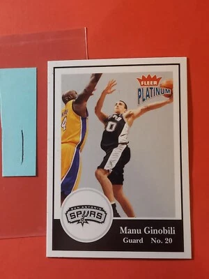2003-04 Fleer Platinum #121 Manu Ginobili, cd1 - Image 1 of 2