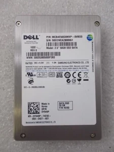 Dell / Samsung 50GB SATA 2,5" MLC Server SSD Y949P / MCB4E50G5MXP-0VBD3 - Bild 1 von 1
