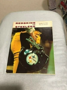 VINTAGE OLD RARE 1968 NFL Football Program Redskins vs Pittsburgh Steelers - Picture 1 of 7