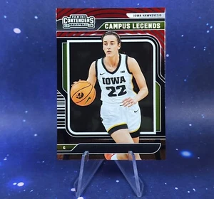 2024 Panini Caitlin Clark Contenders Campus Legends Hawkeyes Red Target Foil - Picture 1 of 12