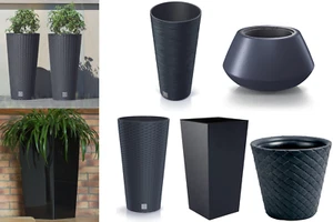 Deluxe Flower Pot Elegant Style Extra Large Indoor Outdoor Anthracite 27L - 120L - Picture 1 of 24