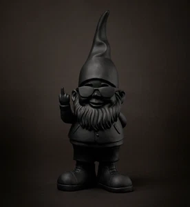 Mini Bernardo Statue Schwarz Ehrenfinger - Bild 1 von 2