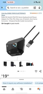 Keyboard And Mouse Converter Adapter For Xbox One , PS4 , Switch , PS3 Gaming US - Picture 1 of 2