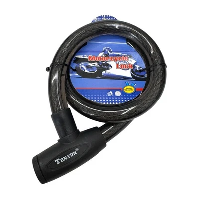 TONYON Fahrradschloss Motorradschloss 80cm Sicherheits-Kabelschloss 2 Schlüsseln - Изображение 1 из 4