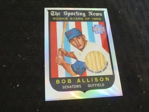 2001 Topps Archives Reserve Bob Allison Twins Game Bat - Picture 1 of 2
