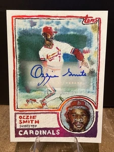 2025 Topps Shoebox Treasures Autographs #62A Ozzie Smith- Rainbow Foil /25 - Picture 1 of 3