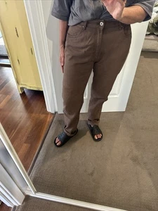 Cotton On Long Straight Brown Jeans 14 Excellent Condition - Picture 1 of 8