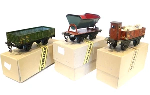 AC4660: Vintage Marklin 0 Gauge Goods Wagons (3) - Picture 1 of 2