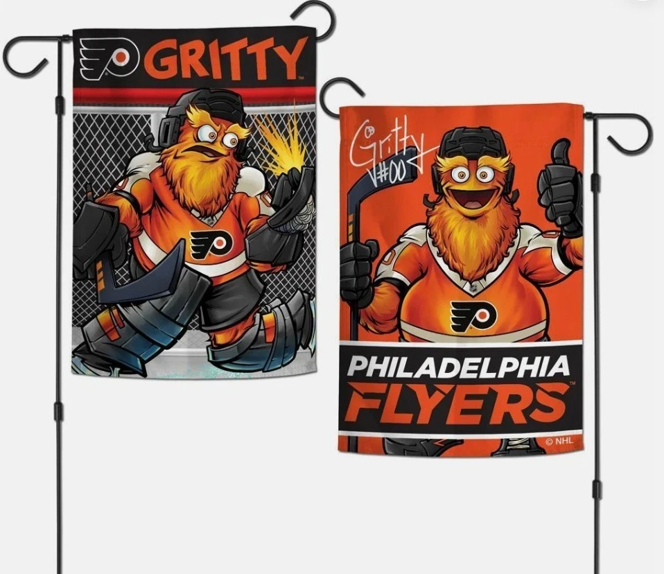 Philadelphia Flyers GRITTY Wincraft NHL 12x18 Double Sided Garden Flag - Image 1 of 1