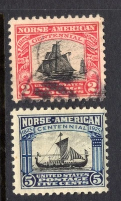 US Scott 620 Used, 621 Mint Hinged - CV 11.75$ - Image 1 of 2