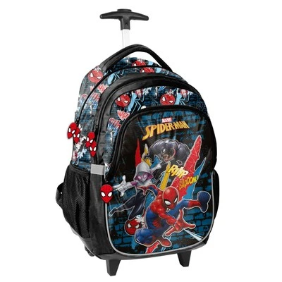 Kinder Trolley Schultrolley Handgepäck 48x30x20cm Spider-Man Jungs schwarz bunt - Bild 1 von 3