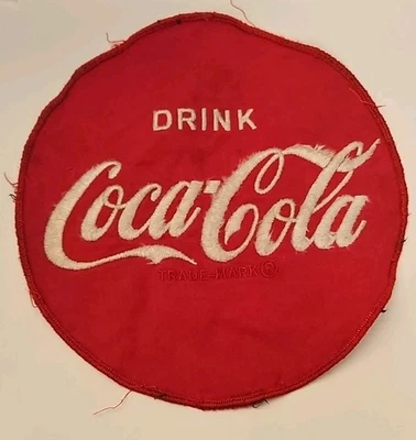 1950's, Coca-Cola, "Original Uniform Patch" (Red - 7")  Scarce / Vintage - Image 1 of 3