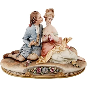 Capodimonte Porcelain Figurine The Lovers by Bruno Merli Collectible - Picture 1 of 16