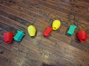Vintage 7 Lights Blow Mold Chinese Lantern Beehive Tiki Style - Tested - - Picture 1 of 15