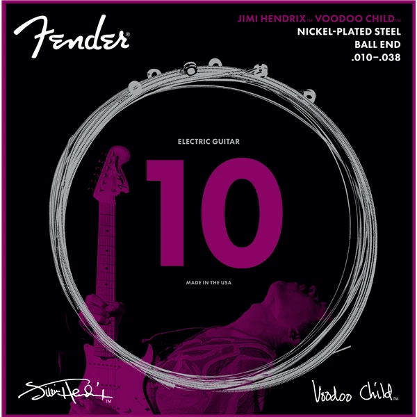 Fender Jimi Hendrix Voodoo Child BALL-END NPS Electric Guitar Strings, 10-38 - Image 1 of 1
