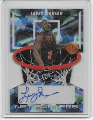 LARRY JOHNSON 2024 Leaf Press Pass DIE CUT 1ª Tarjeta Leyenda Autógrafo 1/10 Foto 1 de 2