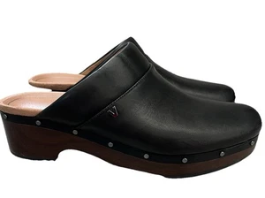 Vionic Kacie Damen-Slipper Leder Nieten Orthesen-Clog schwarz neu ohne Etikett 10 - Bild 1 von 12