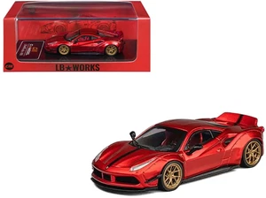 Ferrari 488 LBWK, metalic red CM Model 1:64 - Bild 1 von 2