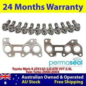 Permaseal Manifold Titanium Stud&Gaskets For Toyota Mark II JZX110 1JZ-GTE 2.5L - Picture 1 of 5
