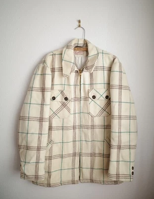 Vintage 50's Merrill Woolens Plaid Mackinaw Jacket Zip Rockabilly Size Large EUC - Image 1 of 4