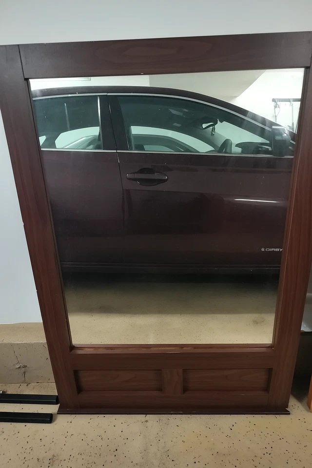 standing mirror, floor mirror, wooden frame mirror, bedroom mirror, hallway - Image 1 of 1