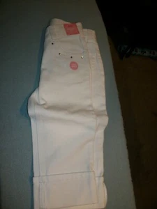 NWT Gymboree~~Palm Springs~~White Cuffed Rhinestone Pocket Jeans --Size 5 - Picture 1 of 1