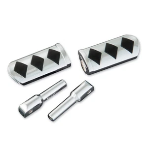 Diamond Slider Foot Pegs Fits Honda VT600 Spirt Sabre Ace 21-421K Show Chrome X7 - Picture 1 of 3
