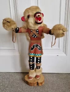 LARGE J. CREEK HOPI WHITE BEAR KACHINA DOLL 22" - Picture 1 of 11