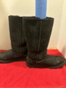 Botas Altas para Mujer UGG Australia Negras Forradas de Sherpa Talla 6 - Imagen 1 de 12