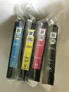 NEW 4 PACK GENUINE 220-I INITIAL epson INK CARTRIDGE SET XP WorkForce WF2750 - Picture 1 of 1