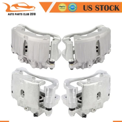 Par de montaje de pinzas de freno para Cadillac Escalade GMC Sierra 1500 HD delanteras traseras Foto 1 de 4