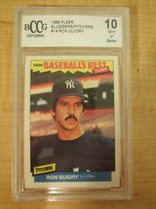 Guía Ron de béisbol Fleer Sluggers/Pitchers 1986 #14 de 44 BGS BCCG 10 como nuevo+ - Imagen 1 de 2