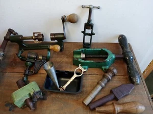 VINTAGE CARTRIDGE RELOAD TOOLS - SET OF 11 PIECES - Picture 1 of 19