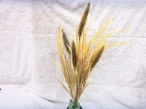 22" BUSH ARTIFICIAL FLOWERS FALL WHEAT GRASS (8 STEM) (TAPSCOTTS) C-1144 - Picture 1 of 3