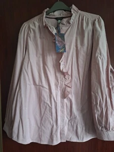 Ladies New Joules Pink Shirt Size 20 RRP £64.95 - Picture 1 of 2