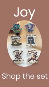 FUNNY stickers FOR car & PHONE GLASS AND MORE - Foto 1 di 8