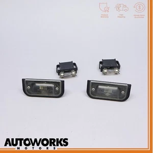 95-03 Jaguar XJR X308 Rear License Plate Lights W/ Bulbs Set of 4 LNA5070AC OEM - Picture 1 of 11