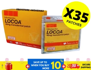 5 Pack ( 35 Patches ) LOCOA 40mg Transdermal Joint Pain Relief - Picture 1 of 8