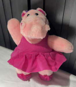 Sugar Loaf Pink Plush Stuffed Hippo 10" 1996