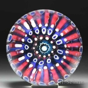 Pisapapeles de vidrio Millefiori concéntrico posclásico inglés cerrado - Imagen 1 de 2