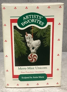 Hallmark 1988 Andenken Ornament Merry-Mint Einhorn - Bild 1 von 2